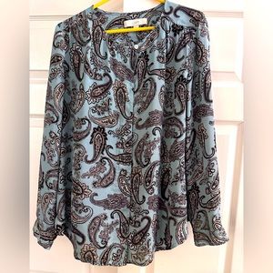 Loft Paisley Print Blouse - Large